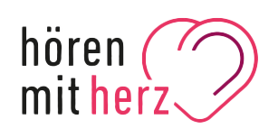 Logo hören mit herz